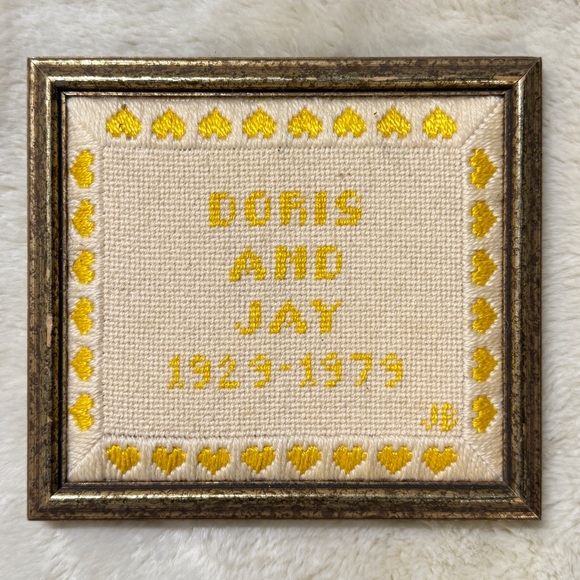 Vintage Framed Needlepoint Art - Picture 2 of 6